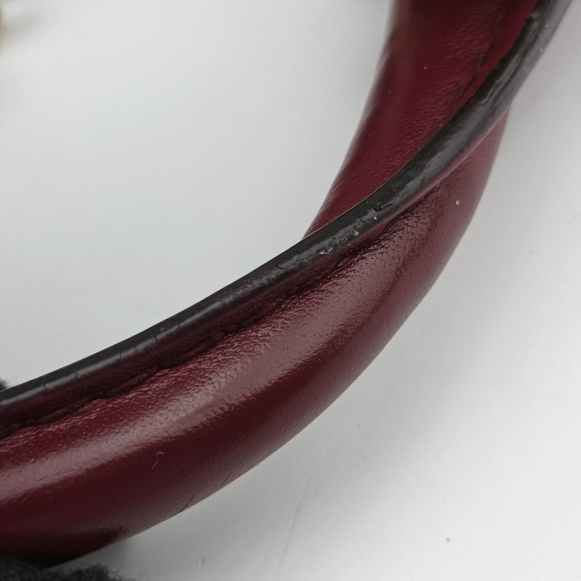 Pre-owned Gucci Stirrup Burgundy Leather 277515 shoulderbag | stylenewstar