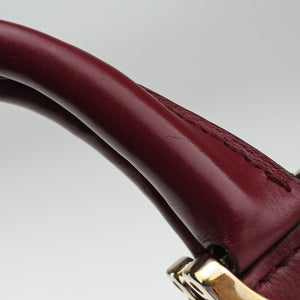 Pre-owned Gucci Stirrup Burgundy Leather 277515 shoulderbag | stylenewstar