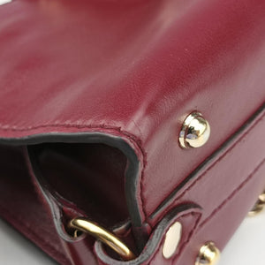 Pre-owned Gucci Stirrup Burgundy Leather 277515 shoulderbag | stylenewstar