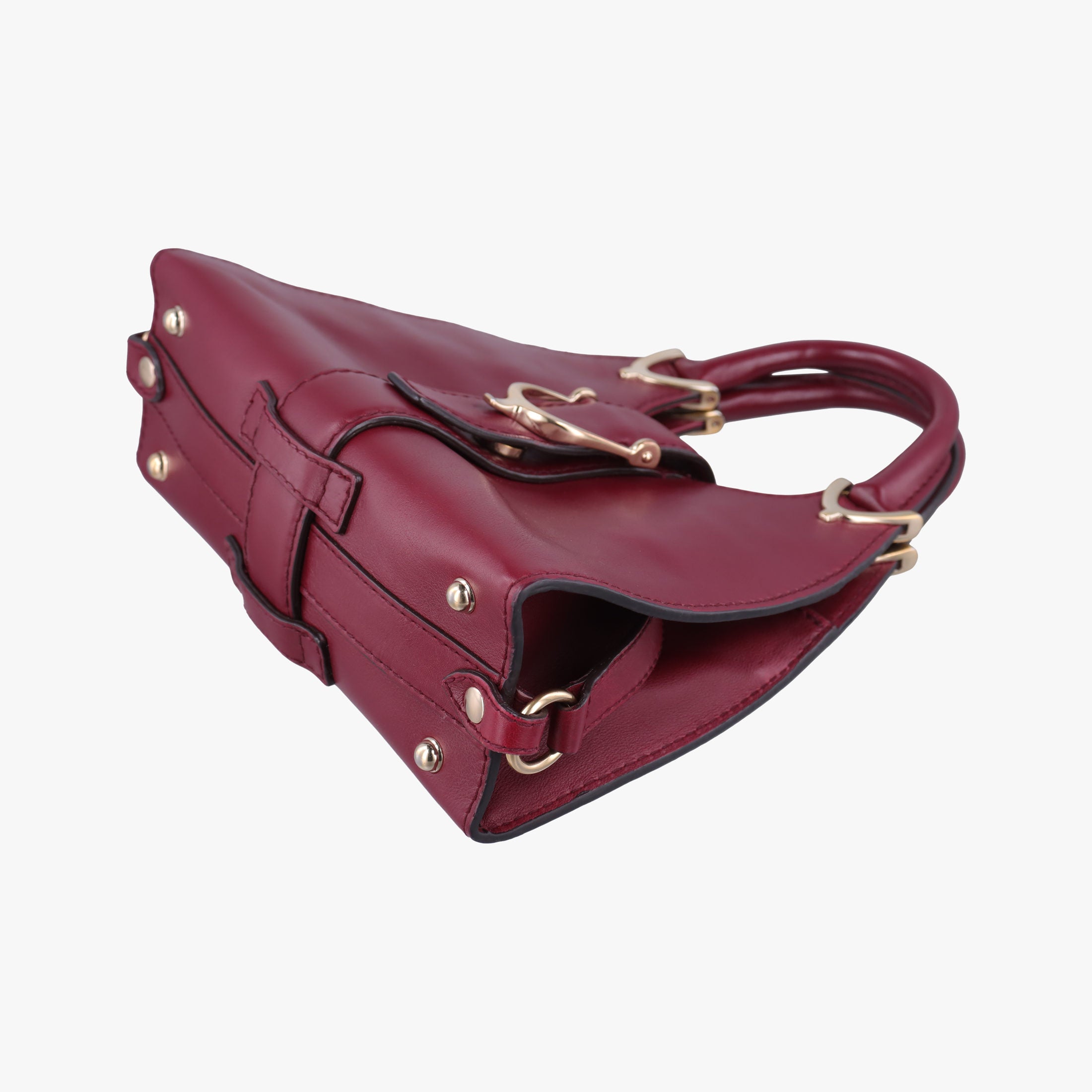 Pre-owned Gucci Stirrup Burgundy Leather 277515 shoulderbag | stylenewstar