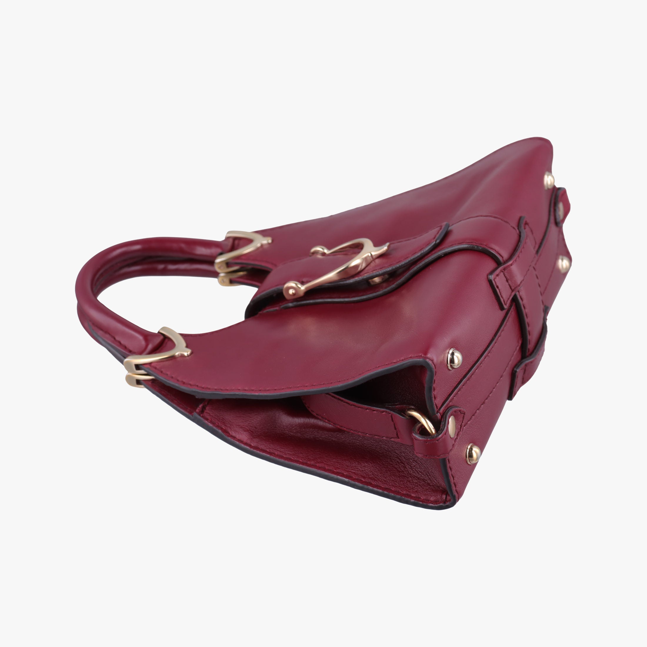 Pre-owned Gucci Stirrup Burgundy Leather 277515 shoulderbag | stylenewstar