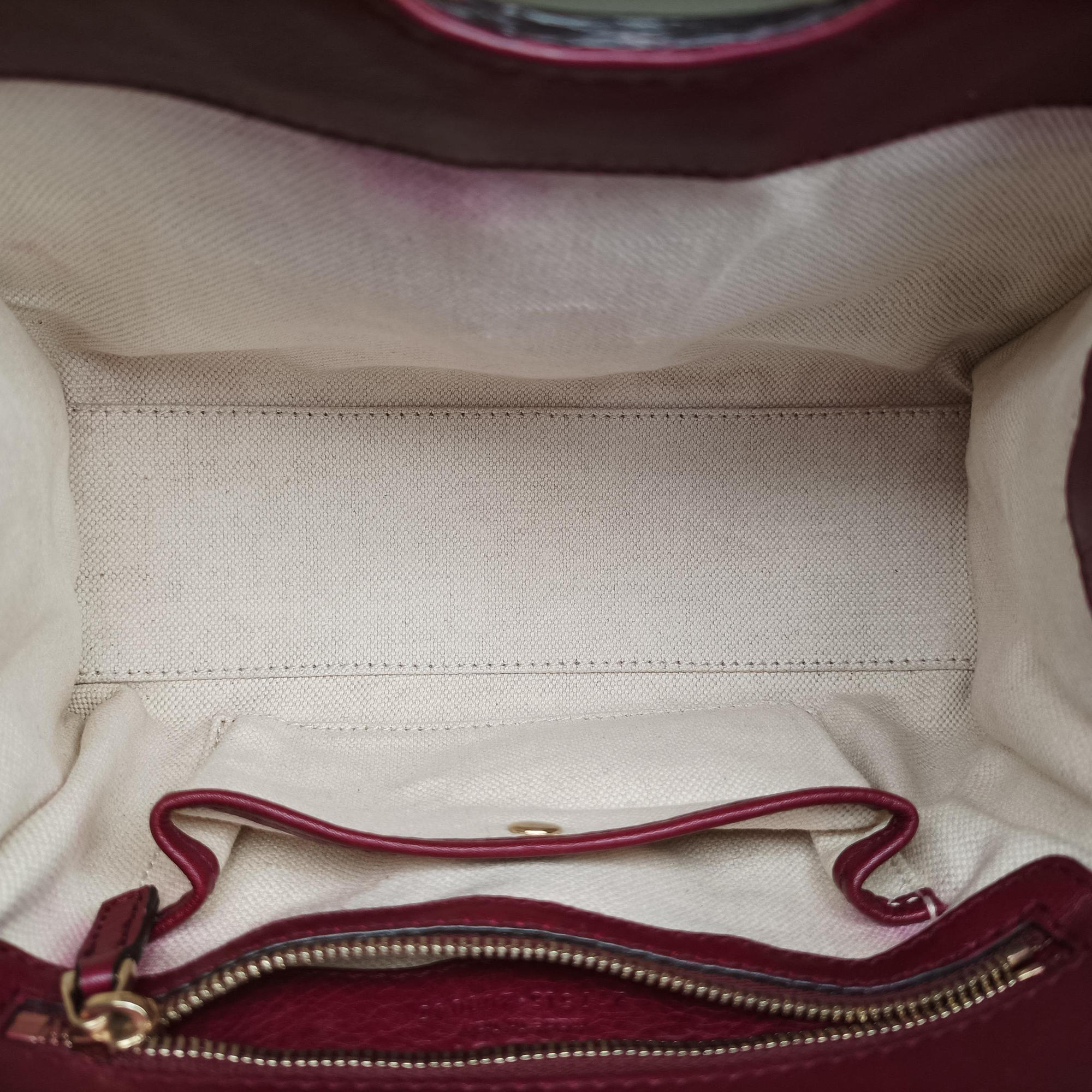 Pre-owned Gucci Stirrup Burgundy Leather 277515 shoulderbag | stylenewstar