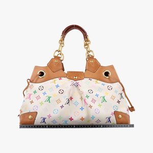 Pre-owned Louis Vuitton URSULA white Monogram Multicolor M40123 handbag | stylenewstar