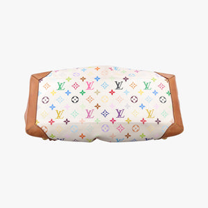 Pre-owned Louis Vuitton URSULA white Monogram Multicolor M40123 handbag | stylenewstar