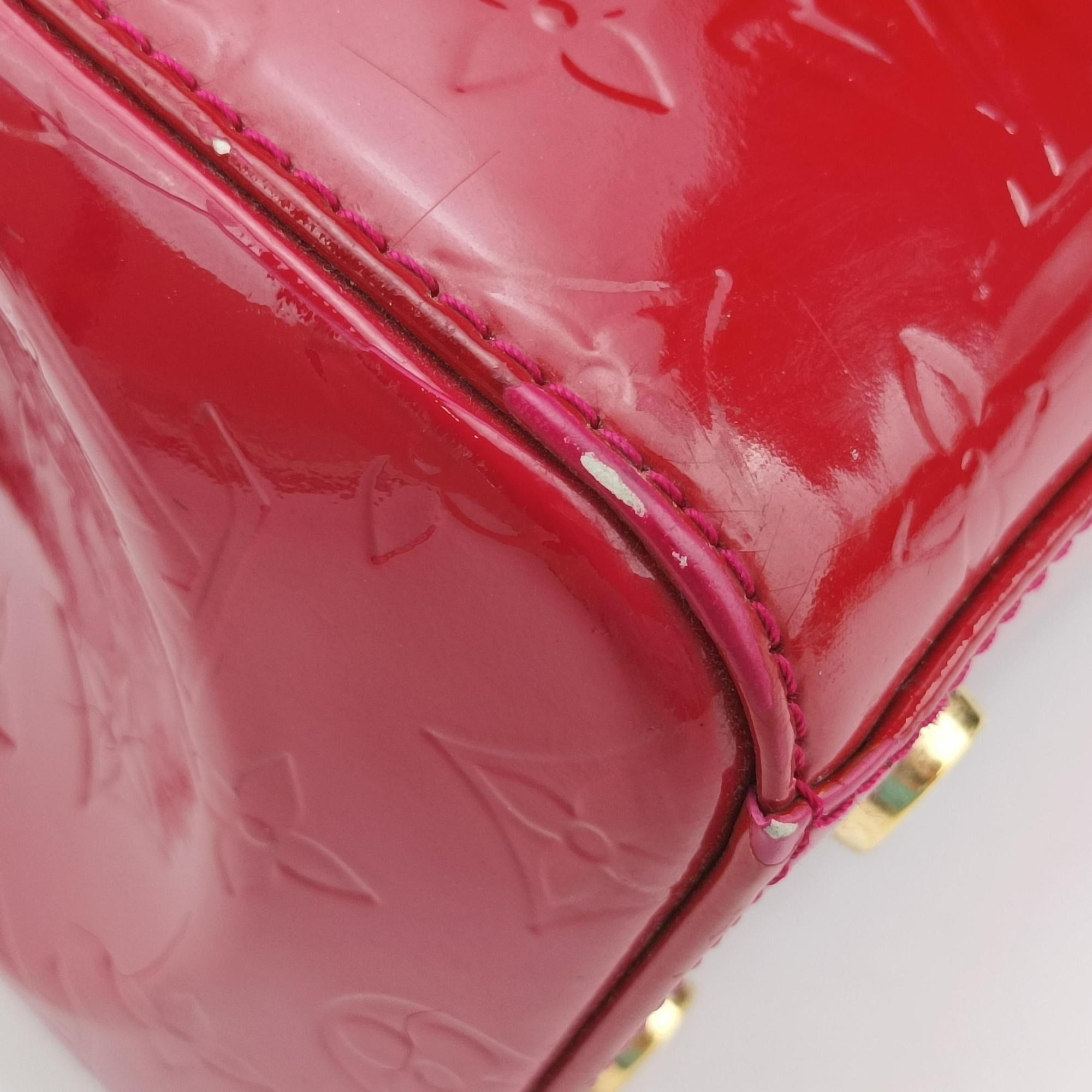 Pre-owned Louis Vuitton Brea MM ROSE INDIEN Vernis M91798 shoulderbag | stylenewstar
