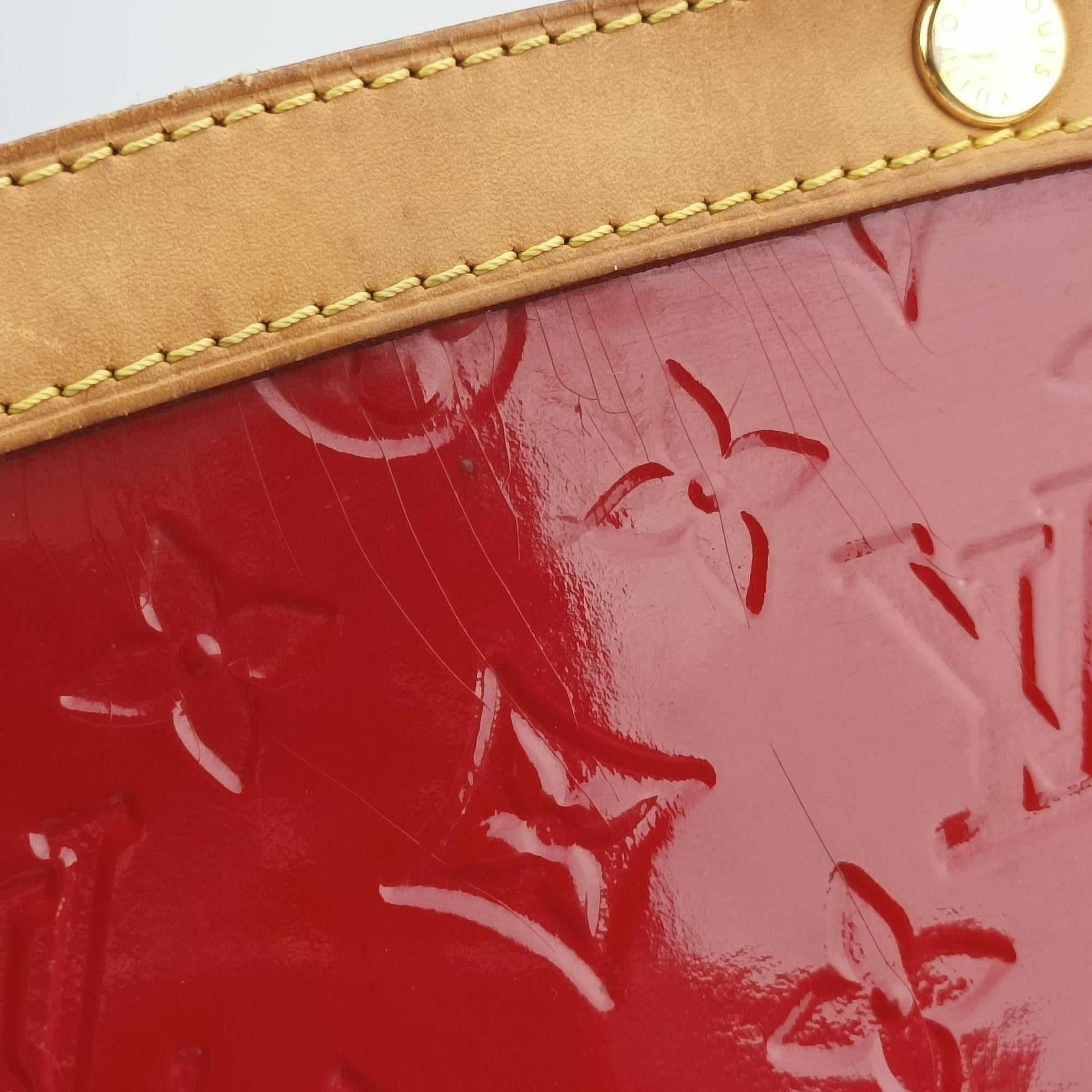 Pre-owned Louis Vuitton Brea MM ROSE INDIEN Vernis M91798 shoulderbag | stylenewstar