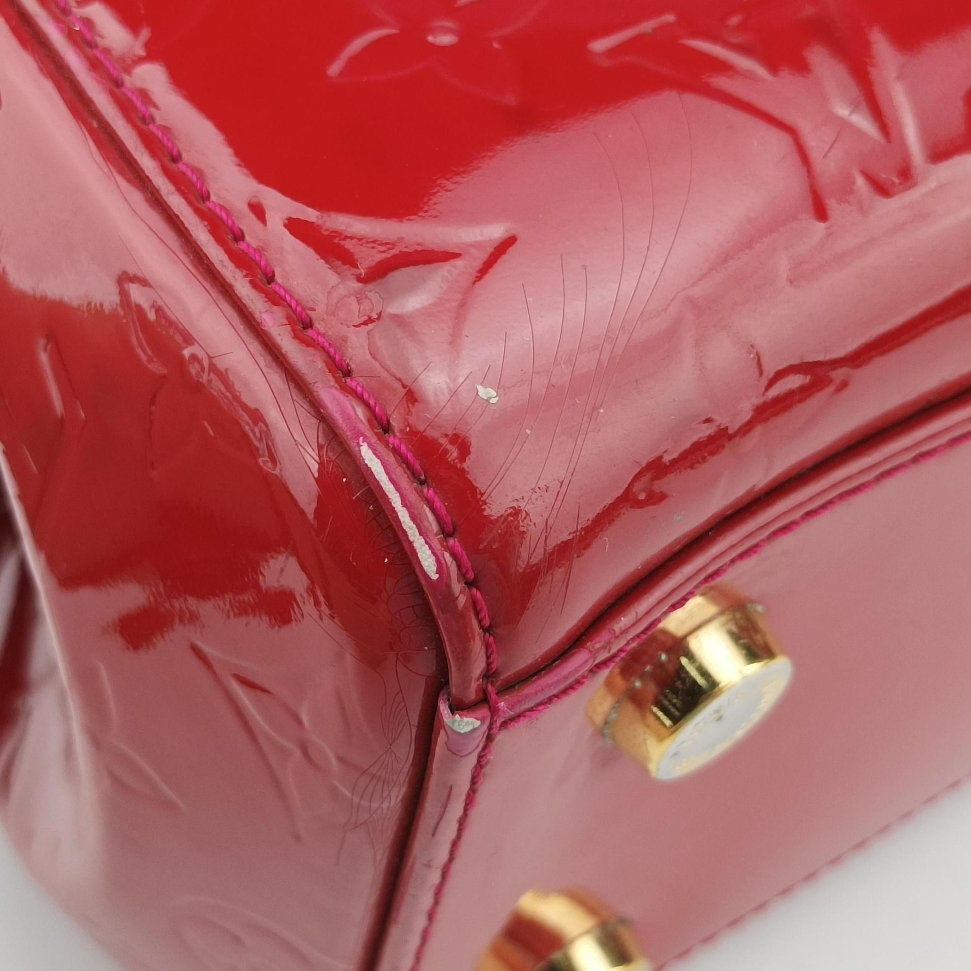 Pre-owned Louis Vuitton Brea MM ROSE INDIEN Vernis M91798 shoulderbag | stylenewstar