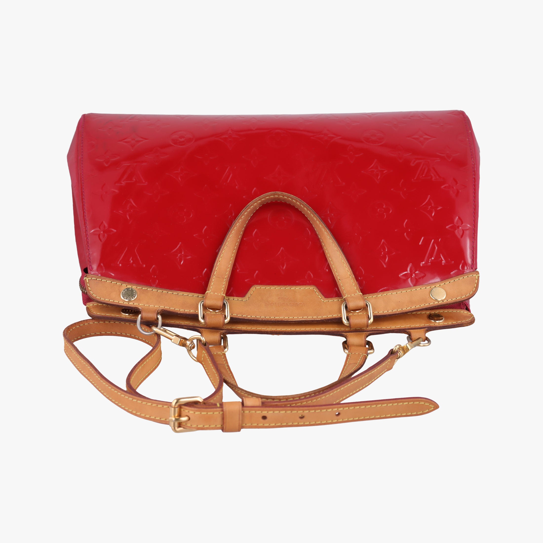 Pre-owned Louis Vuitton Brea MM ROSE INDIEN Vernis M91798 shoulderbag | stylenewstar