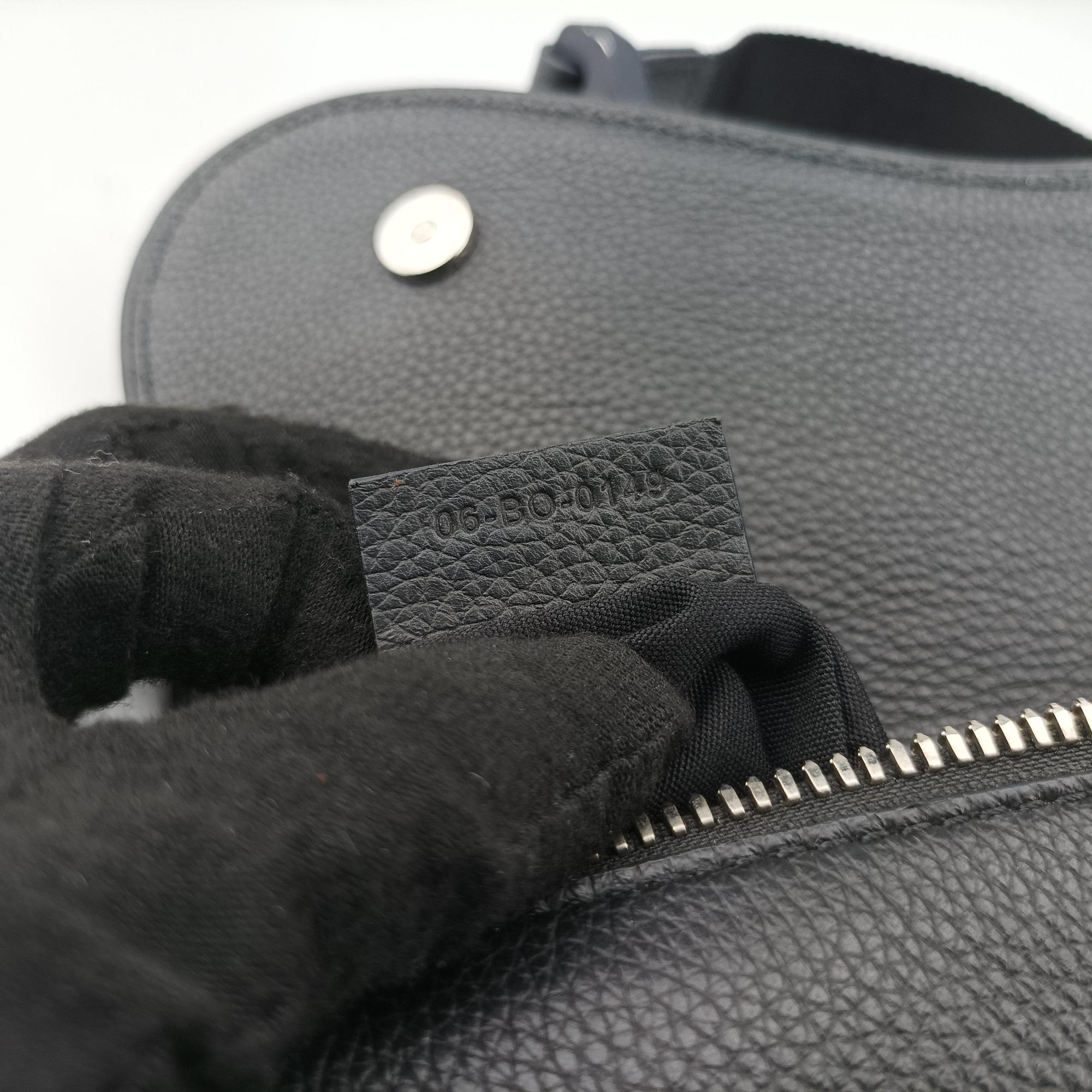 Pre-owned Christian Dior Saddle Black Leather  shoulderbag | stylenewstar
