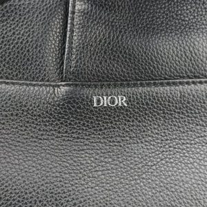 Pre-owned Christian Dior Saddle Black Leather  shoulderbag | stylenewstar