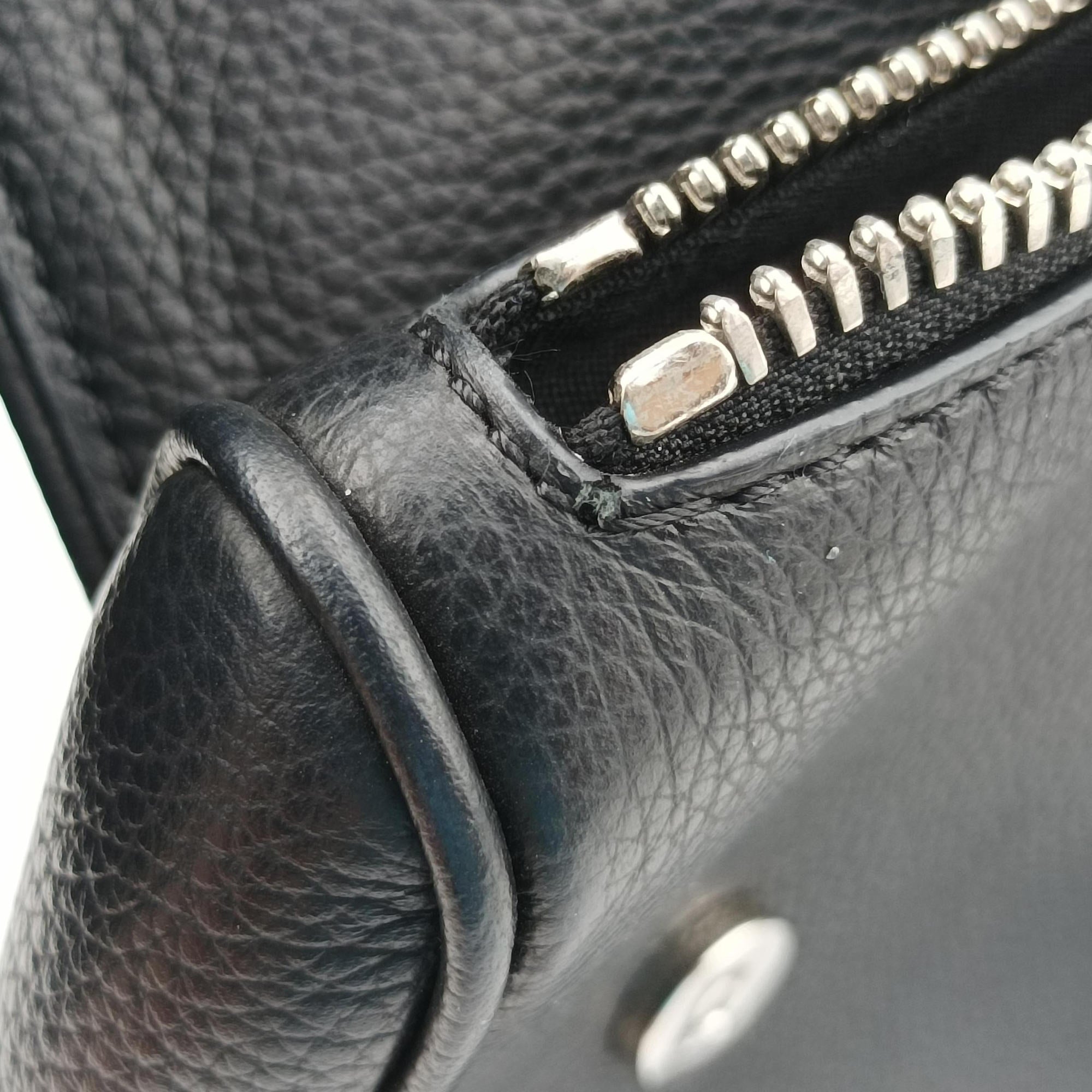 Pre-owned Christian Dior Saddle Black Leather  shoulderbag | stylenewstar