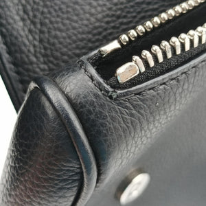 Pre-owned Christian Dior Saddle Black Leather  shoulderbag | stylenewstar