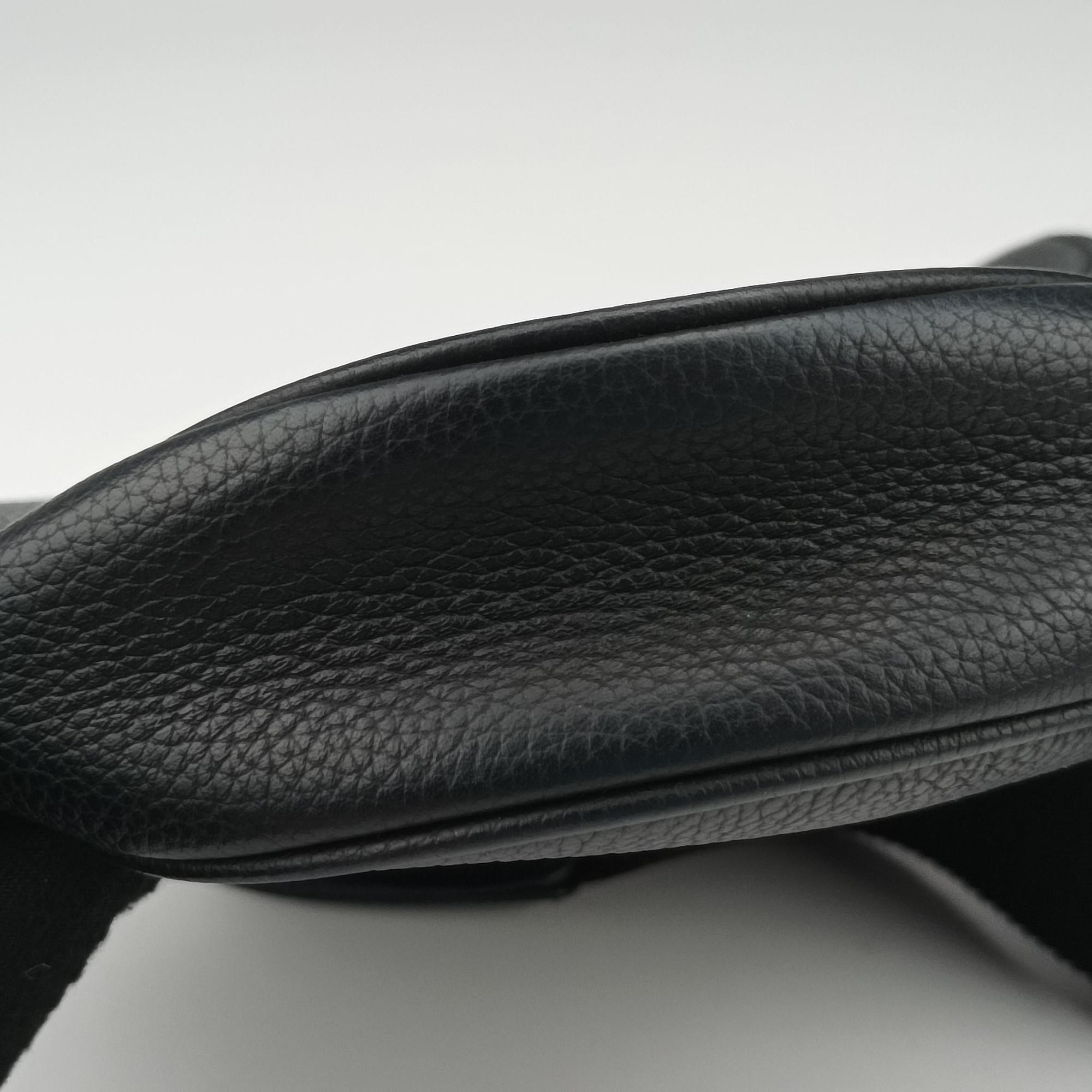 Pre-owned Christian Dior Saddle Black Leather  shoulderbag | stylenewstar