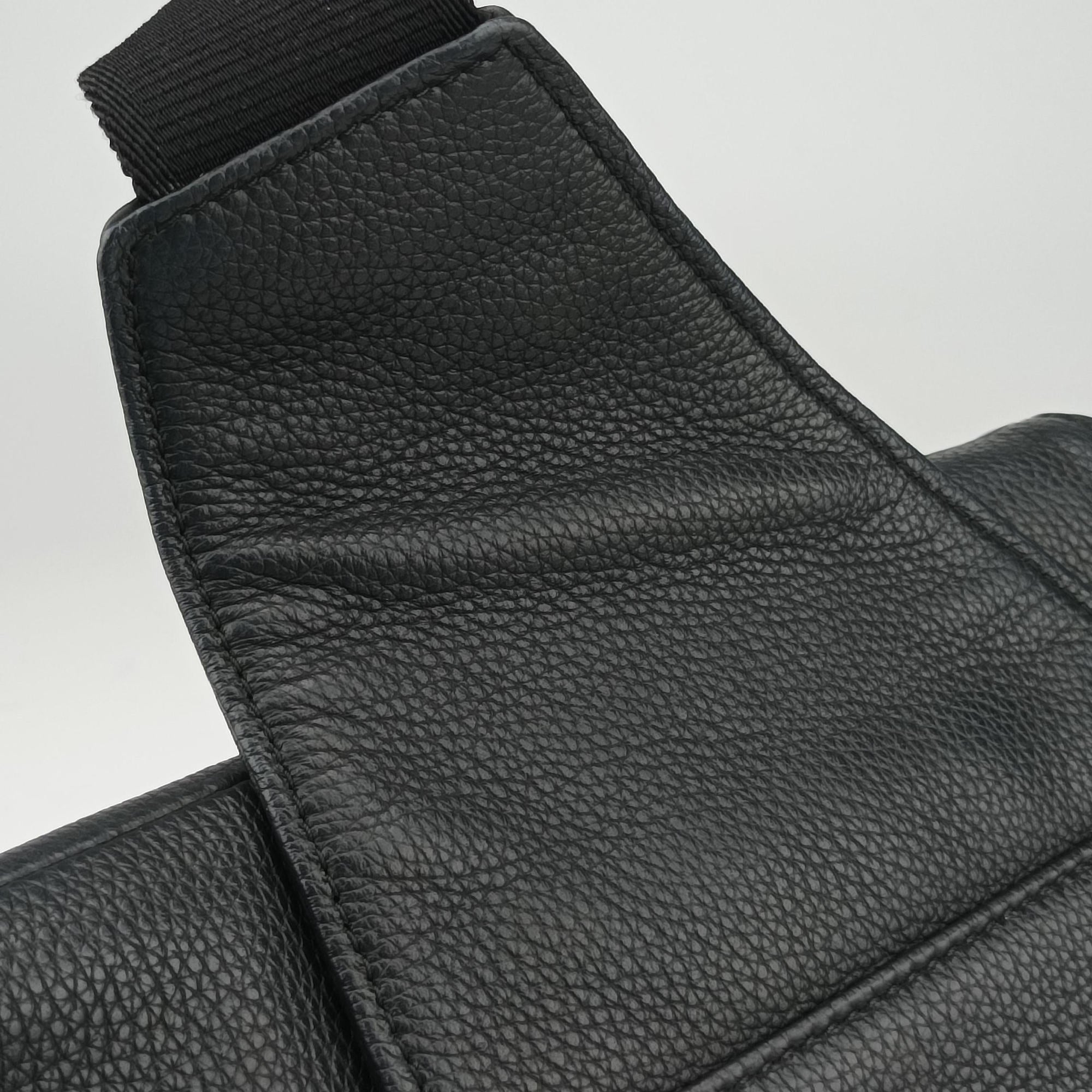 Pre-owned Christian Dior Saddle Black Leather  shoulderbag | stylenewstar