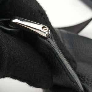Pre-owned Christian Dior Saddle Black Leather  shoulderbag | stylenewstar