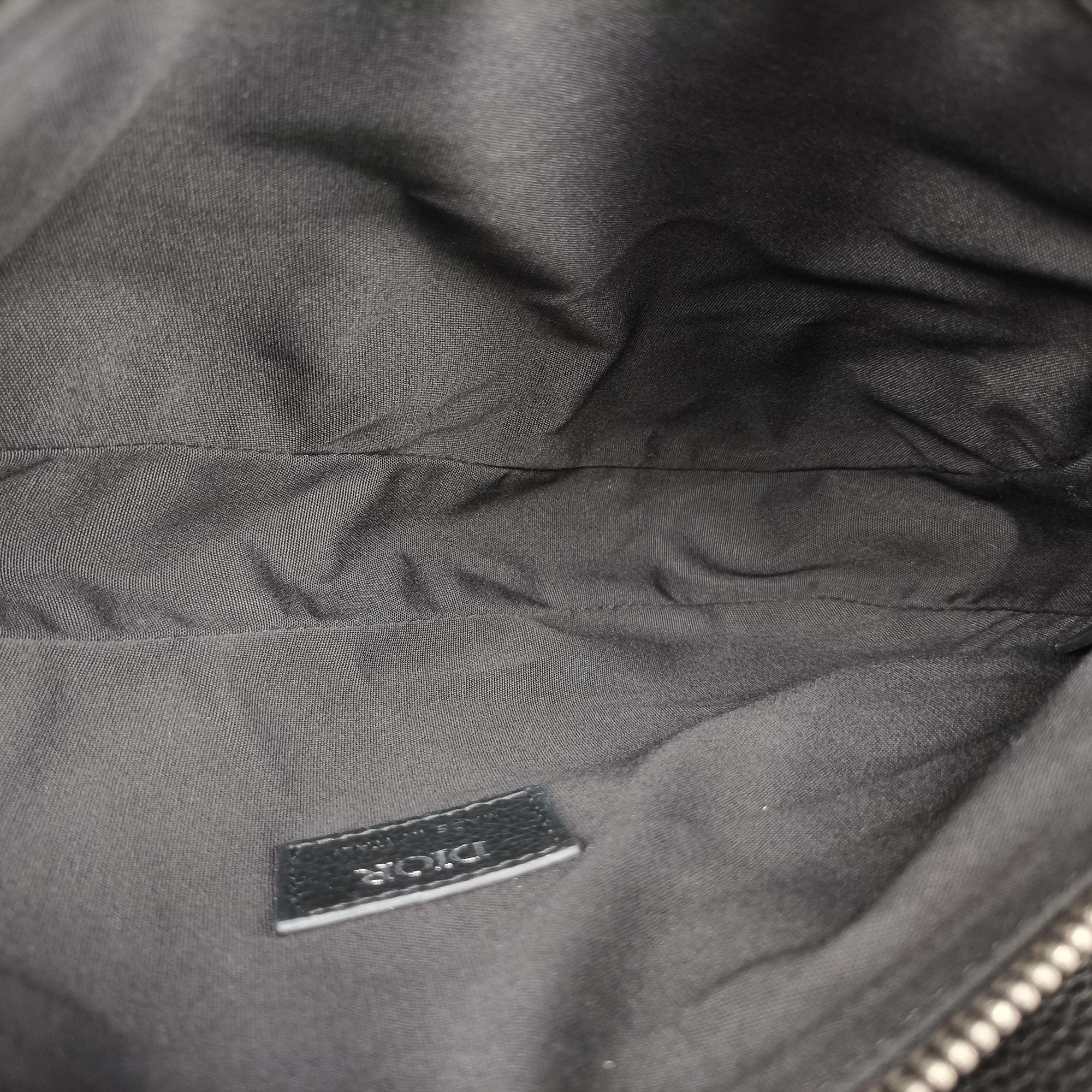 Pre-owned Christian Dior Saddle Black Leather  shoulderbag | stylenewstar