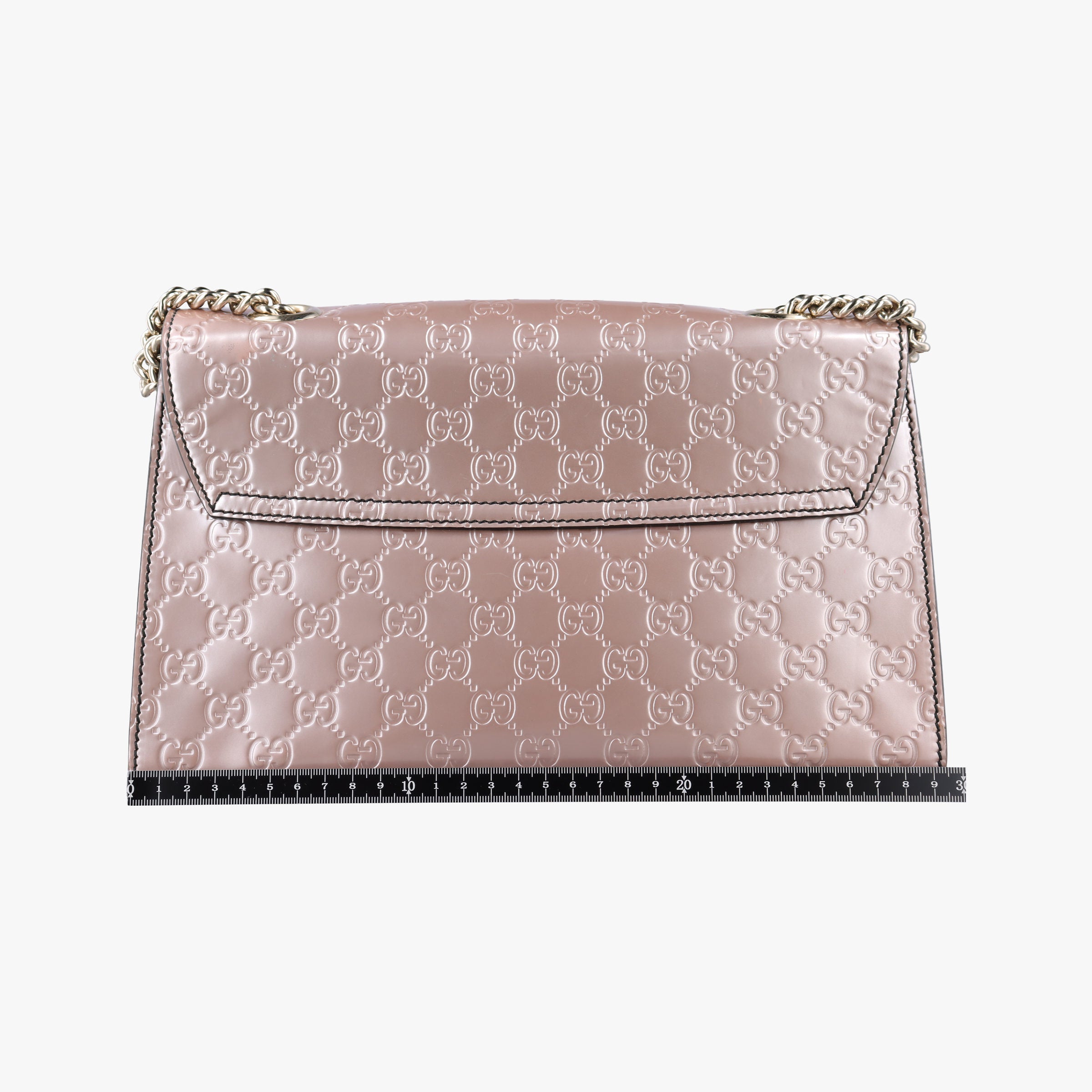 Pre-owned Gucci Emily Pink Patent Leather 295402 shoulderbag | stylenewstar