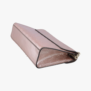 Pre-owned Gucci Emily Pink Patent Leather 295402 shoulderbag | stylenewstar