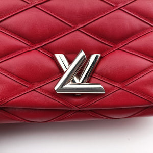Pre-owned Louis Vuitton GO-14MINI red Leather M51000 shoulderbag | stylenewstar