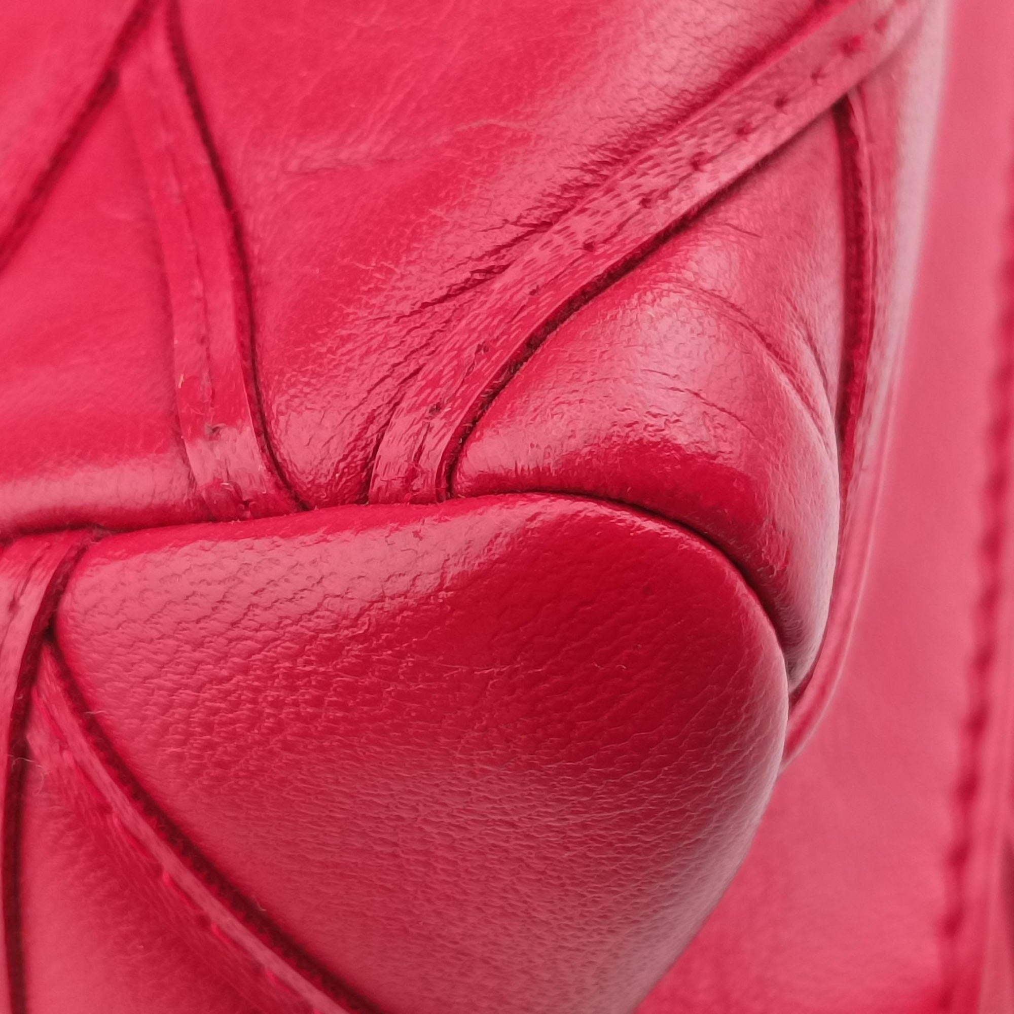 Pre-owned Louis Vuitton GO-14MINI red Leather M51000 shoulderbag | stylenewstar