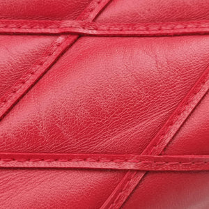 Pre-owned Louis Vuitton GO-14MINI red Leather M51000 shoulderbag | stylenewstar
