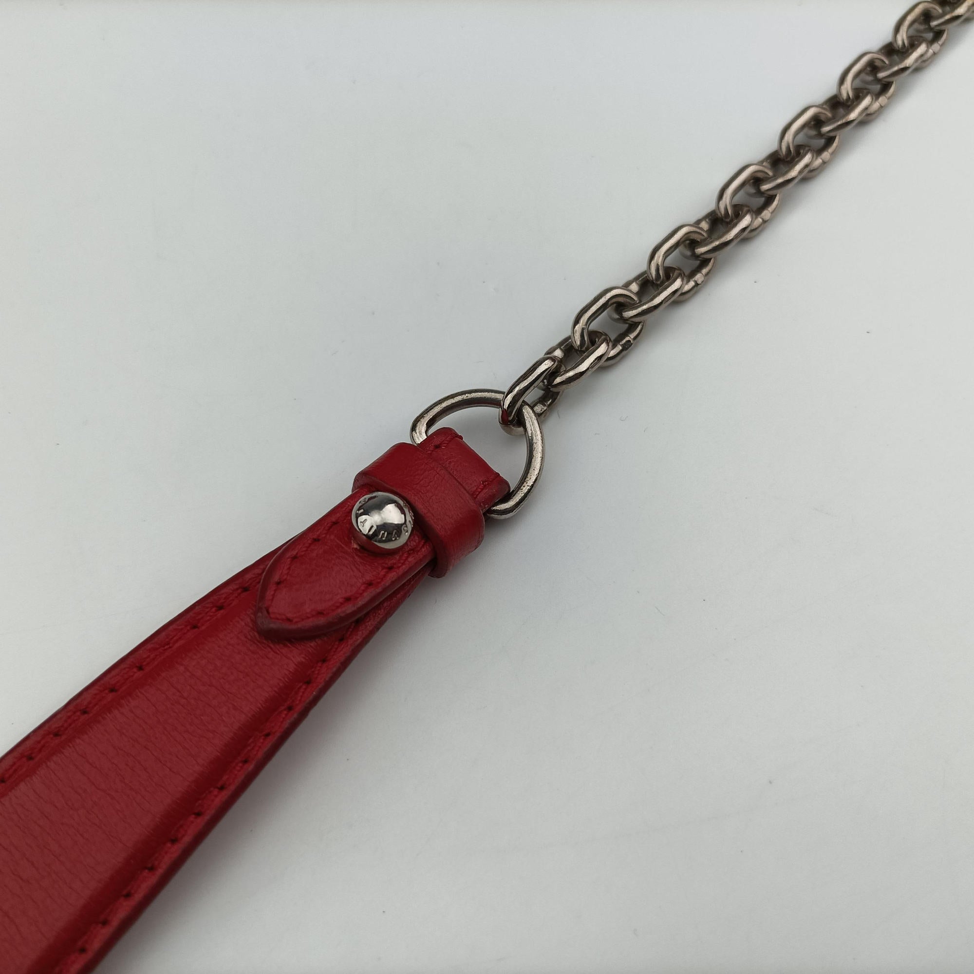 Pre-owned Louis Vuitton GO-14MINI red Leather M51000 shoulderbag | stylenewstar