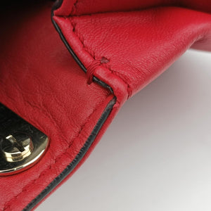 Secondhand Valentino Rockstud VA VA VOOM Red Leather  shoulderbag | stylenewstar