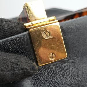 Vintage Fendi Sunshine Black Leather 8BH372 shoulderbag | stylenewstar