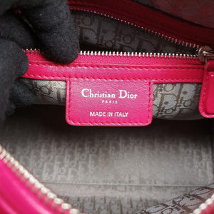 Pre-owned Christian Dior Lady Dior Rose lambskin  handbag | stylenewstar