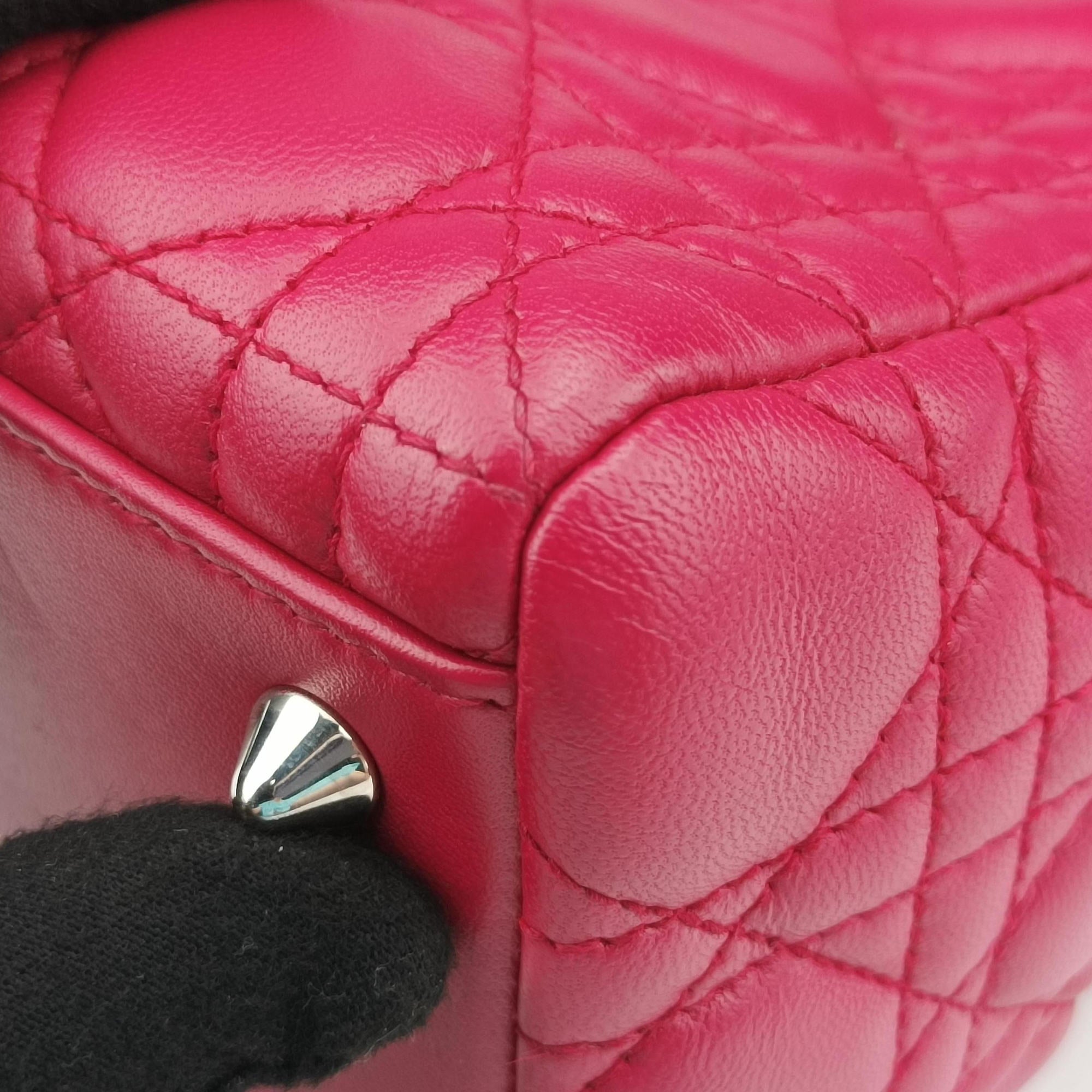 Pre-owned Christian Dior Lady Dior Rose lambskin  handbag | stylenewstar