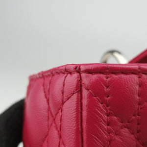 Pre-owned Christian Dior Lady Dior Rose lambskin  handbag | stylenewstar