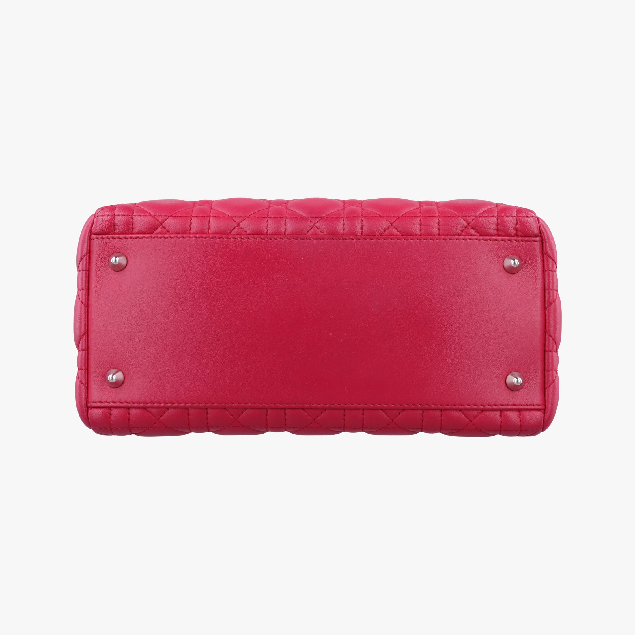 Pre-owned Christian Dior Lady Dior Rose lambskin  handbag | stylenewstar