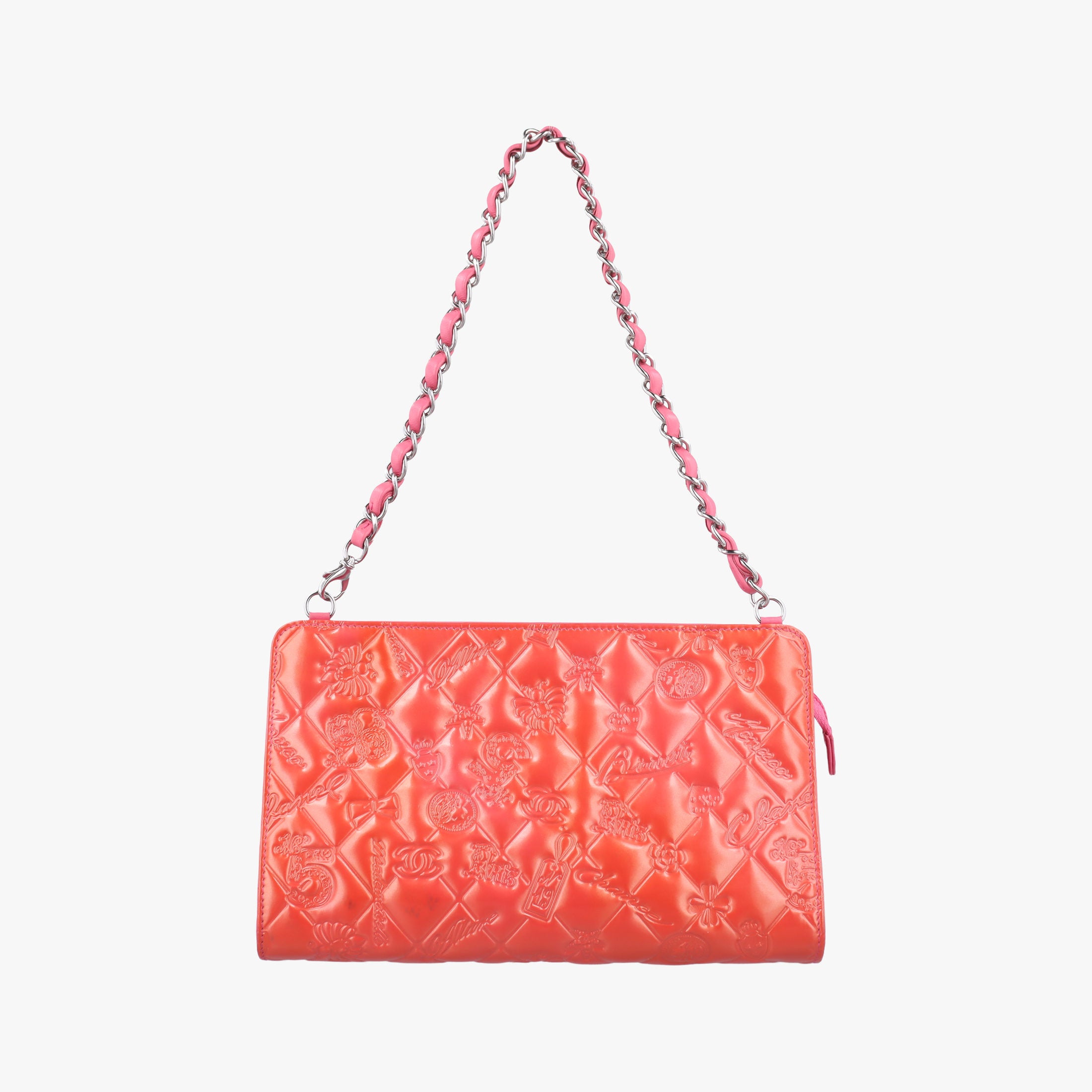 Secondhand Chanel Iconic Matelasse Pink Patent Leather A37156 shoulderbag | stylenewstar