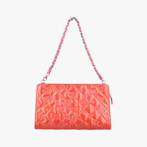 Secondhand Chanel Iconic Matelasse Pink Patent Leather A37156 shoulderbag | stylenewstar