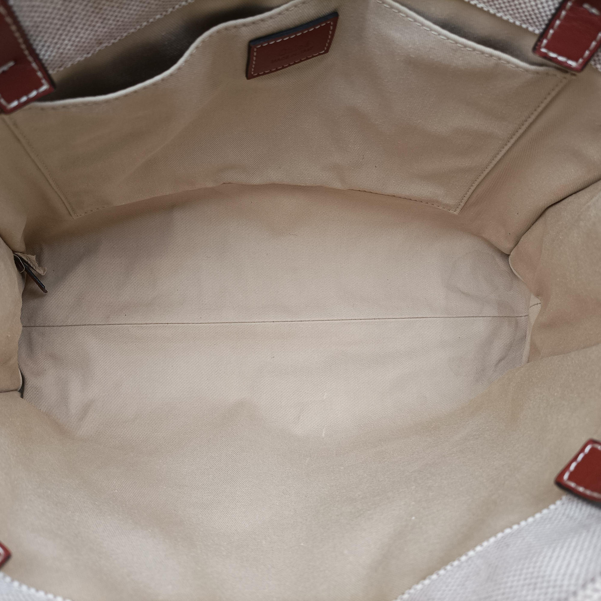 Pre-owned Chloe Woody Beige×Brown×Black canvas  handbag | stylenewstar