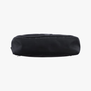 Pre-owned Valentino VLogo Black Nylon × Calfskin Leather  shoulderbag | stylenewstar