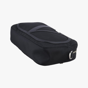 Pre-owned Valentino VLogo Black Nylon × Calfskin Leather  shoulderbag | stylenewstar