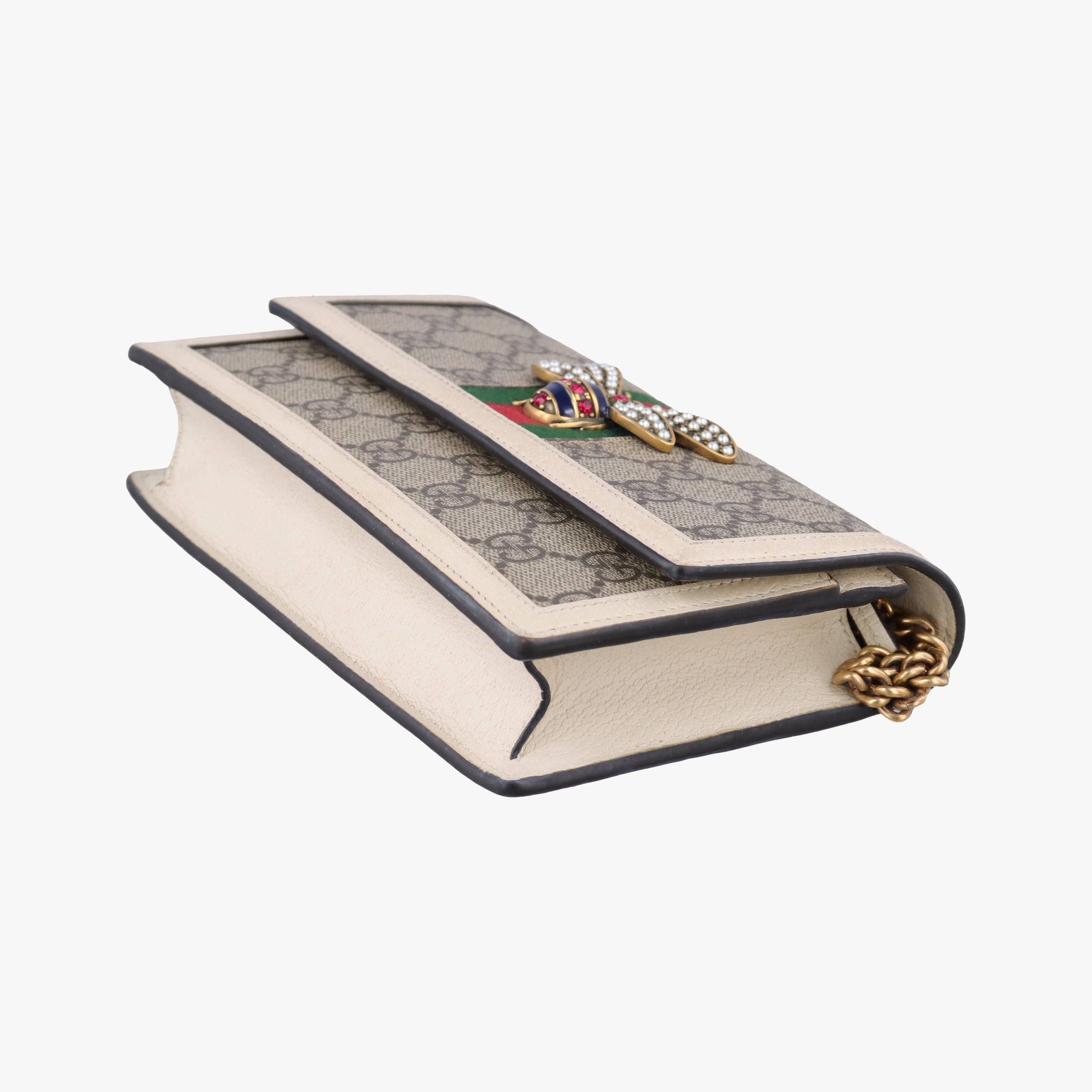 Secondhand Gucci Queen Margaret White×Multicolour PVC coated canvas×Leather 476079 others | stylenewstar