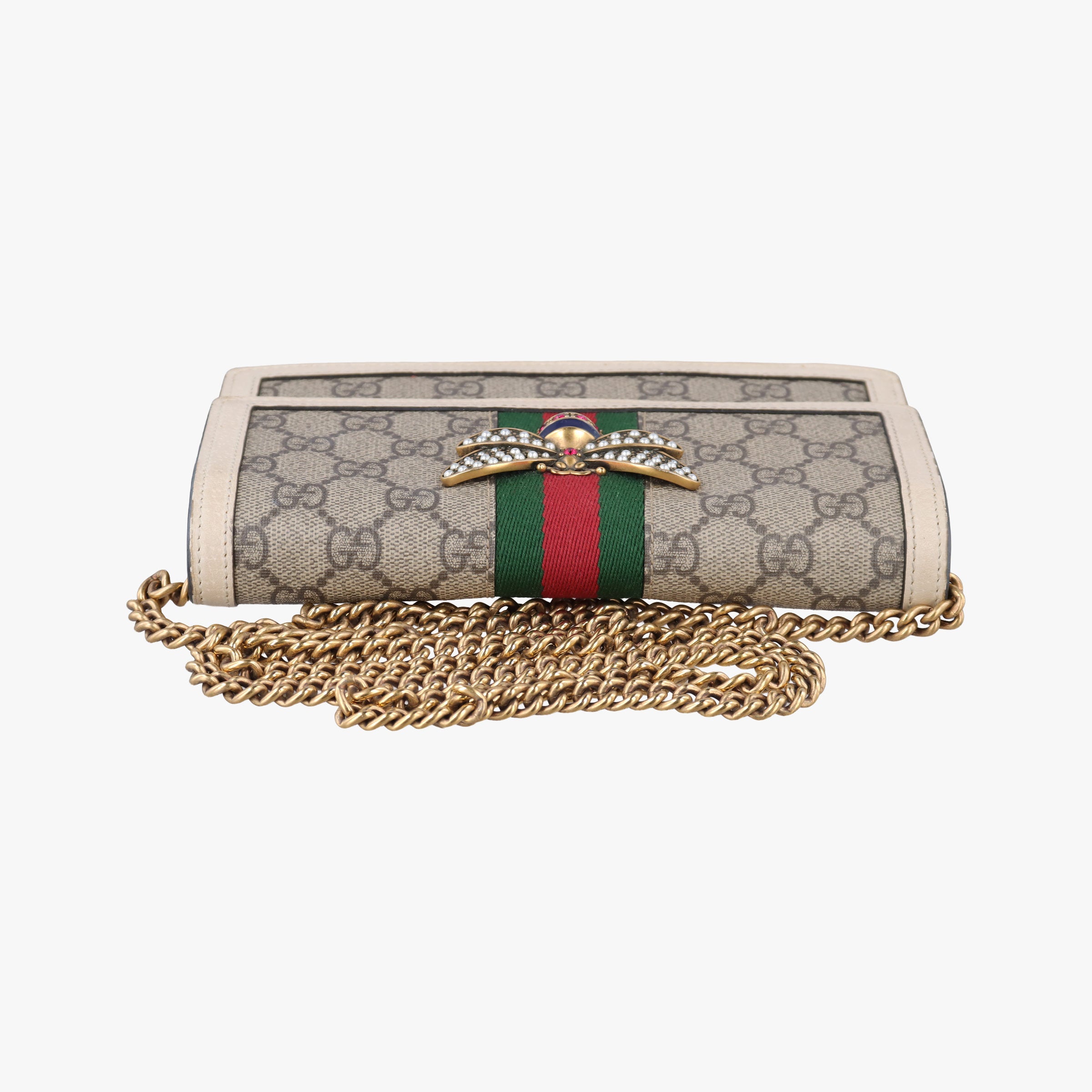 Secondhand Gucci Queen Margaret White×Multicolour PVC coated canvas×Leather 476079 others | stylenewstar