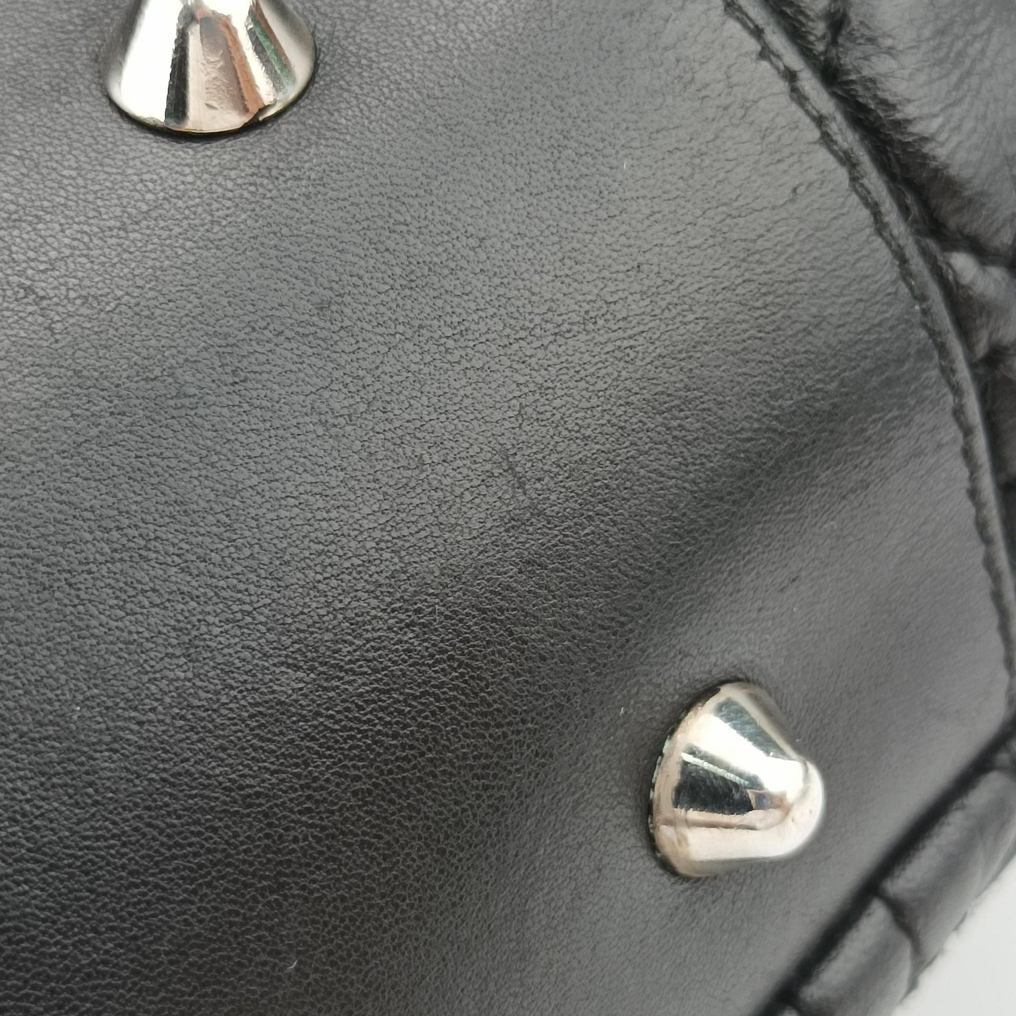 Pre-owned Christian Dior Cannage Dior Soft Shopping Black lambskin  shoulderbag | stylenewstar