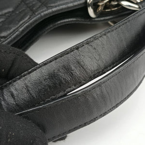 Pre-owned Christian Dior Cannage Dior Soft Shopping Black lambskin  shoulderbag | stylenewstar