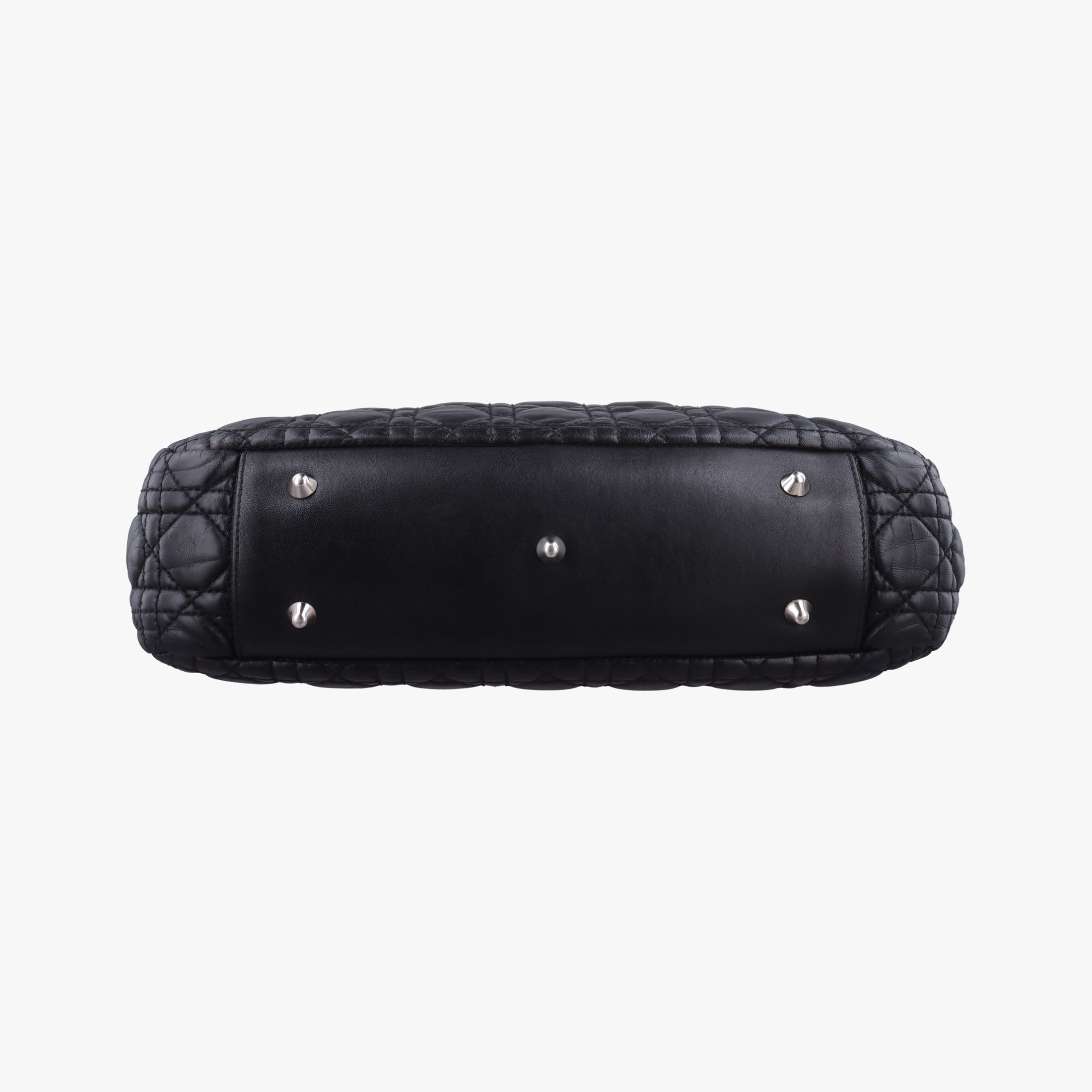 Pre-owned Christian Dior Cannage Dior Soft Shopping Black lambskin  shoulderbag | stylenewstar