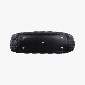 Pre-owned Christian Dior Cannage Dior Soft Shopping Black lambskin  shoulderbag | stylenewstar