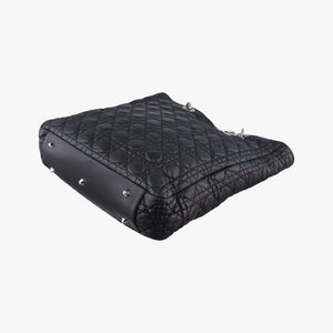Pre-owned Christian Dior Cannage Dior Soft Shopping Black lambskin  shoulderbag | stylenewstar