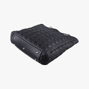 Pre-owned Christian Dior Cannage Dior Soft Shopping Black lambskin  shoulderbag | stylenewstar