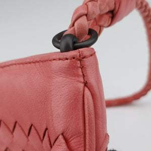 Secondhand Bottega Veneta Intrecciato Pink lambskin  handbag | stylenewstar