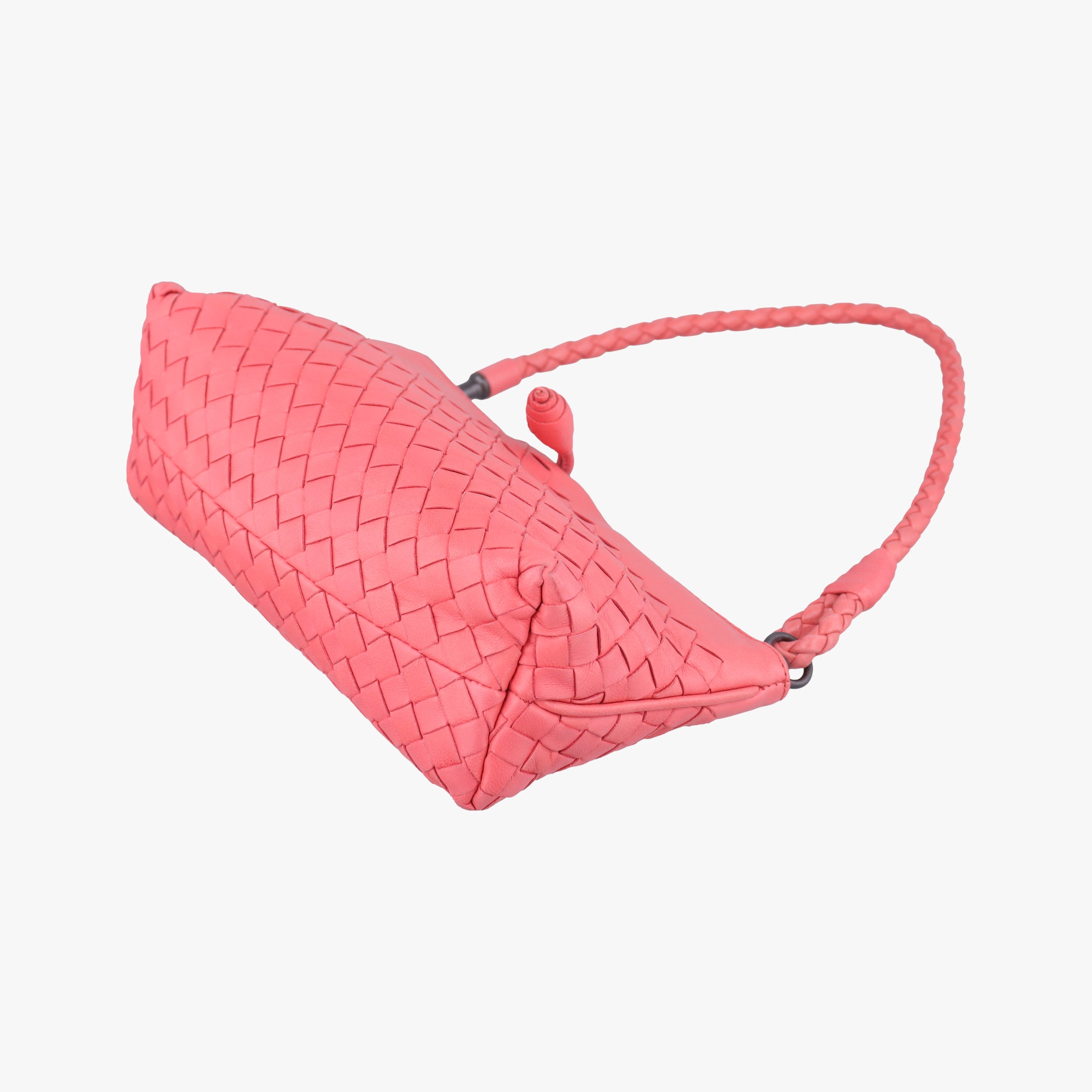Secondhand Bottega Veneta Intrecciato Pink lambskin  handbag | stylenewstar
