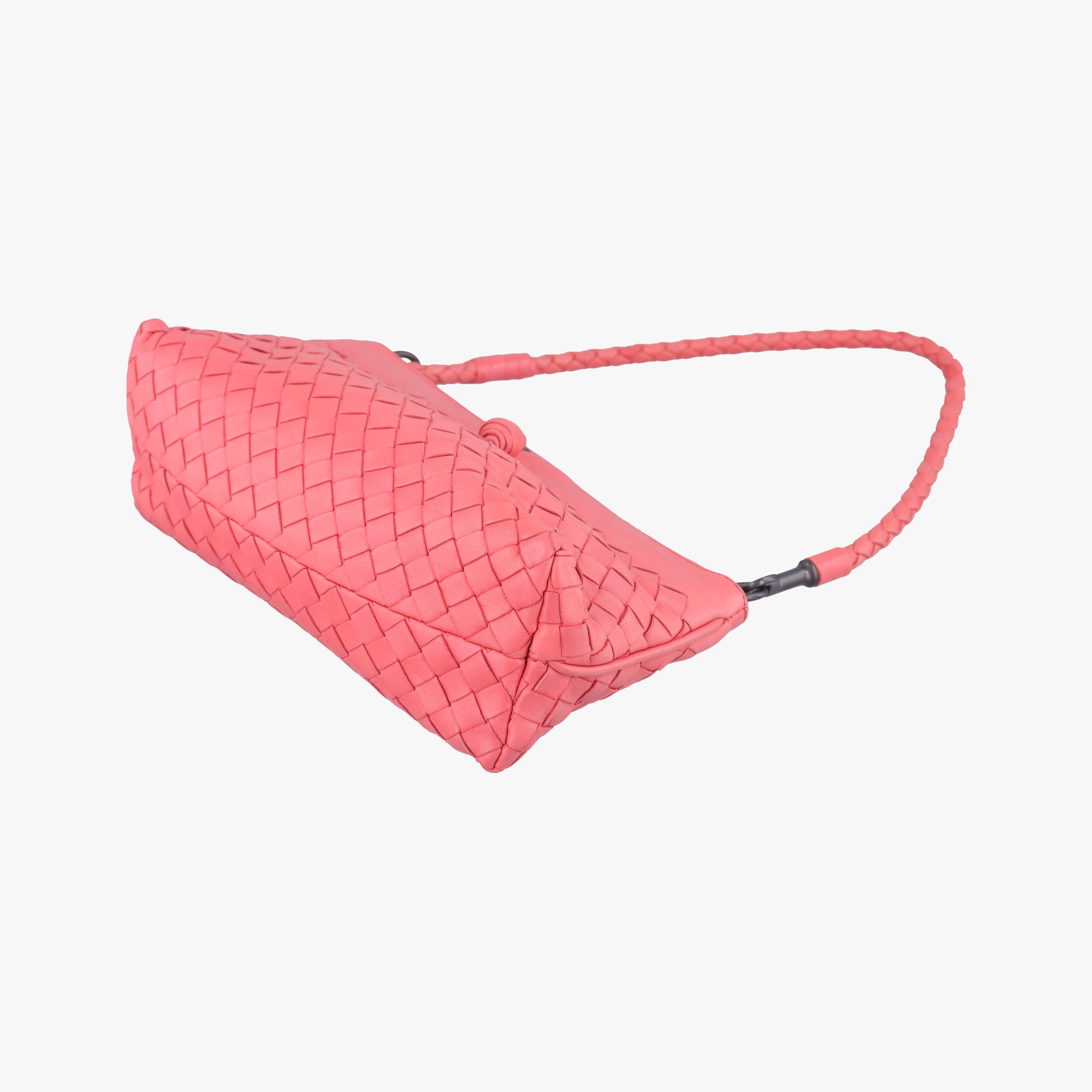 Secondhand Bottega Veneta Intrecciato Pink lambskin  handbag | stylenewstar