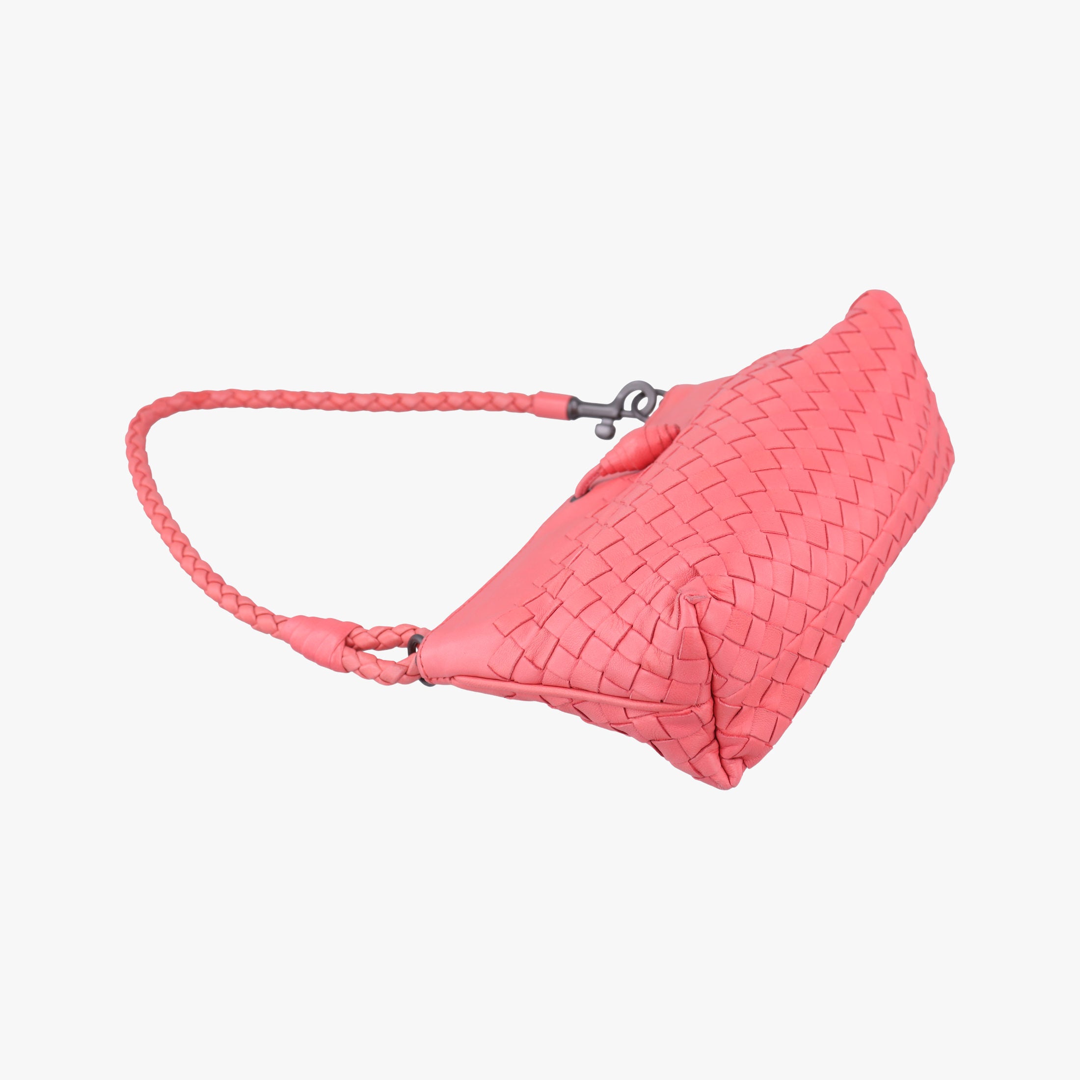 Secondhand Bottega Veneta Intrecciato Pink lambskin  handbag | stylenewstar