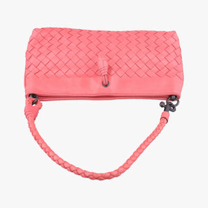 Secondhand Bottega Veneta Intrecciato Pink lambskin  handbag | stylenewstar